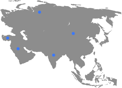 亚洲数据中心分布图 - 香港、新加坡、日本、韩国等地区服务器位置